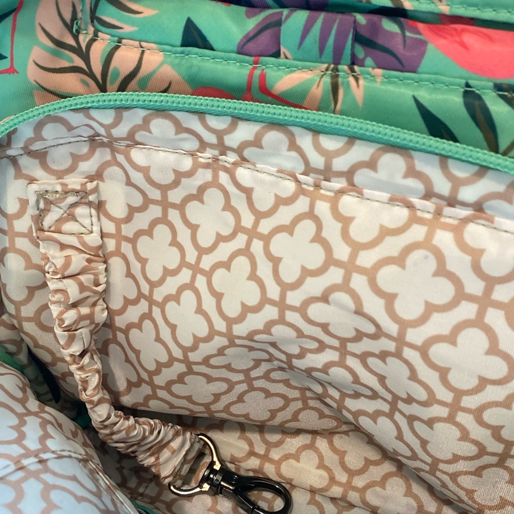 LUG Ranger 2 Crossbody Bag With Matching Wallet In Flamingo Mint Pattern - Picture 15 of 16